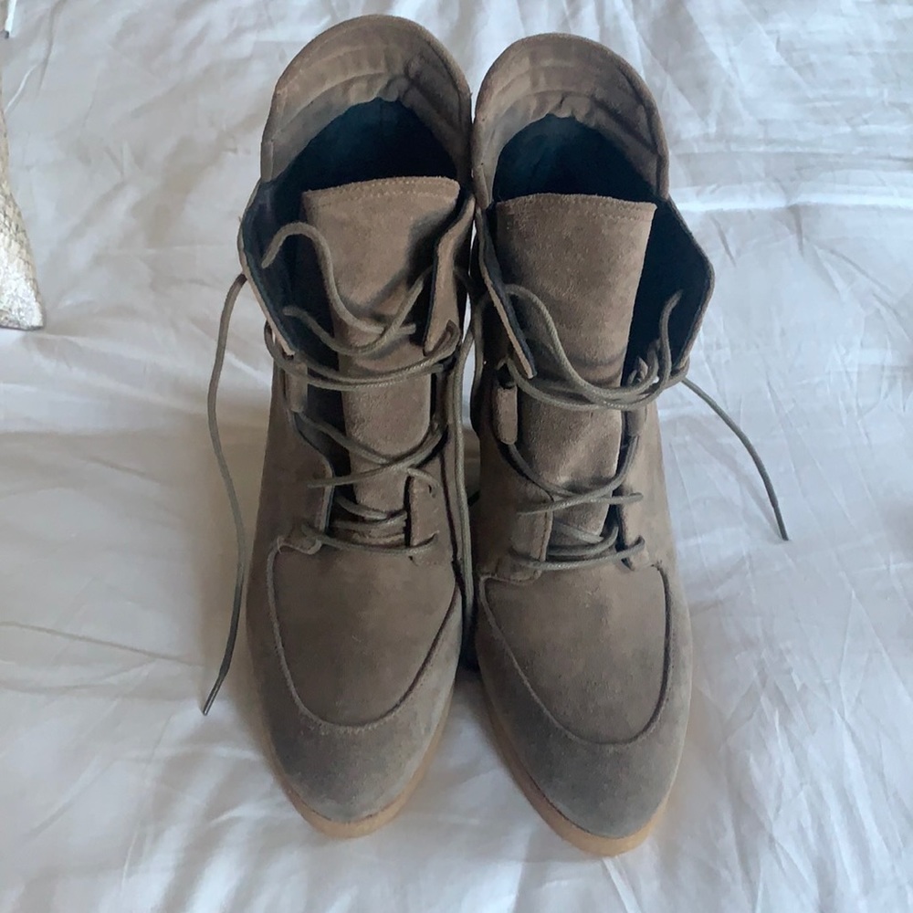 Stuart Weitzman Wedge Booties. - image 1